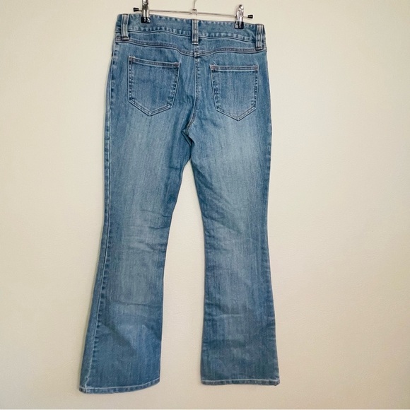 International Concepts Rhinestone Skull Bellbottom Jeans Long Length - Picture 4 of 15